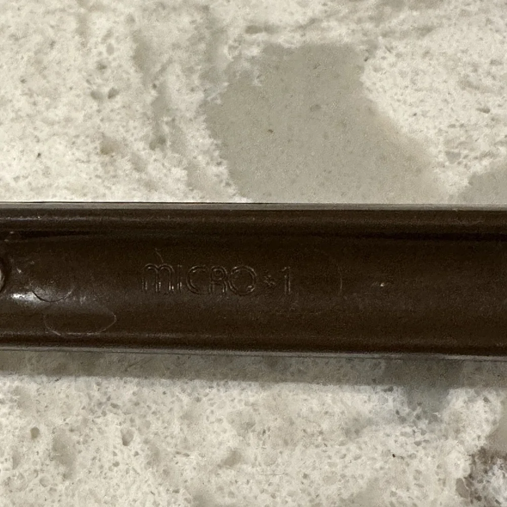 Vintage Brown Pointed Corner Blending Spoon Spatula by Micro‎